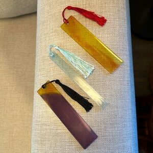 Epoxy Resin Transparent Bookmarks with/Tassel! NEW!